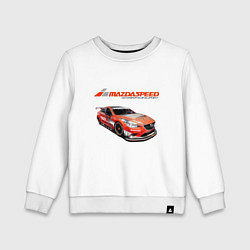 Свитшот хлопковый детский Mazda Motorsport Development, цвет: белый