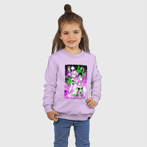 Детский свитшот Инструктор и ученица / Лаванда – фото 3