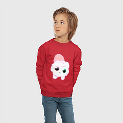 Свитшот хлопковый детский Toca Kitchen котик, цвет: красный — фото 2