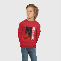 Свитшот хлопковый детский Броня Берсерка арт, цвет: красный — фото 2
