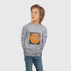Свитшот хлопковый детский Basket Style, цвет: меланж — фото 2