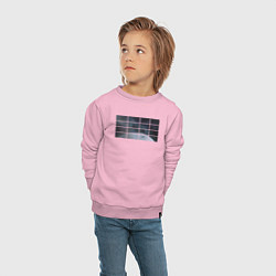 Свитшот хлопковый детский Инопланетяне и Одиночество, цвет: светло-розовый — фото 2