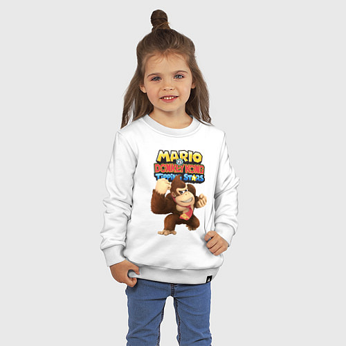 Детский свитшот Mario Donkey Kong Nintendo Gorilla / Белый – фото 3
