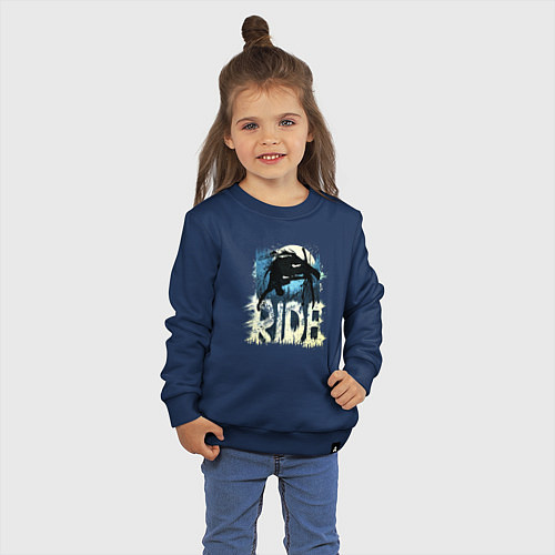 Детский свитшот Ride Ski / Тёмно-синий – фото 3