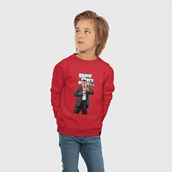 Свитшот хлопковый детский GTA Man reload, цвет: красный — фото 2
