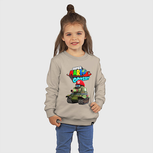 Детский свитшот Tank Super Mario Odyssey / Миндальный – фото 3