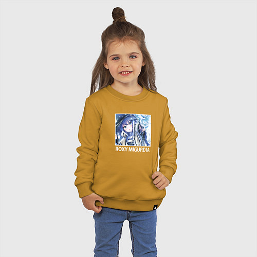 Детский свитшот Sweet Roxy / Горчичный – фото 3