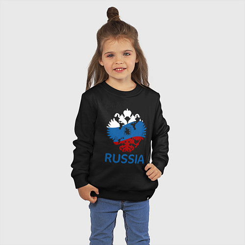 Детский свитшот Russia / Черный – фото 3