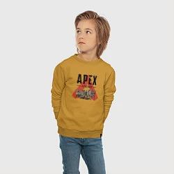 Свитшот хлопковый детский Apex Legends - All Star, цвет: горчичный — фото 2