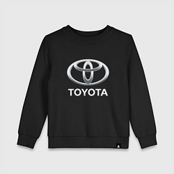 Свитшот хлопковый детский TOYOTA 3D Logo, цвет: черный