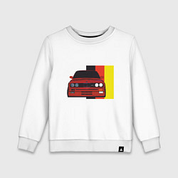 Свитшот хлопковый детский BMW - Germany, цвет: белый