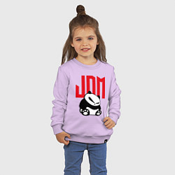 Свитшот хлопковый детский JDM Panda Japan Симпатяга, цвет: лаванда — фото 2