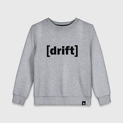 Свитшот хлопковый детский Drift Дрифт, цвет: меланж