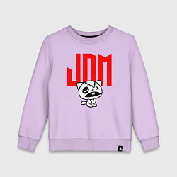 Свитшот хлопковый детский JDM Kitten-Zombie Japan, цвет: лаванда