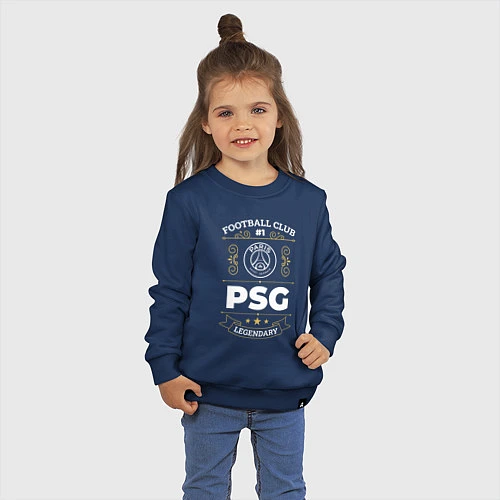 Детский свитшот PSG FC 1 / Тёмно-синий – фото 3