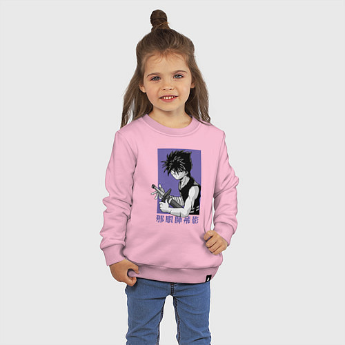 Детский свитшот Хиэи / Светло-розовый – фото 3