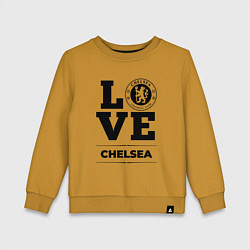 Свитшот хлопковый детский Chelsea Love Классика, цвет: горчичный