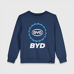 Свитшот хлопковый детский BYD в стиле Top Gear, цвет: тёмно-синий