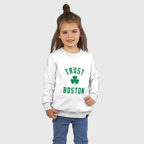 Детский свитшот Trust Boston / Белый – фото 3