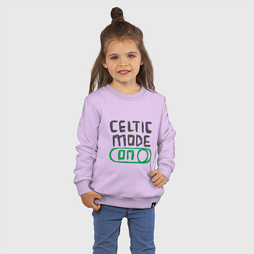 Детский свитшот Celtic Mode On / Лаванда – фото 3