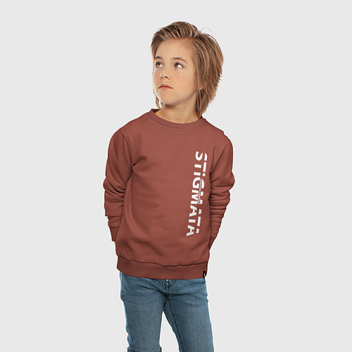 Детский свитшот Stigmata ПРОТИВ ПРАВИЛ / Кирпичный – фото 4