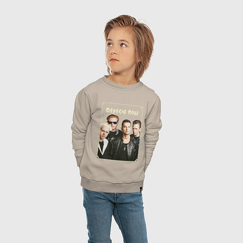 Детский свитшот Keep Calm and Enjoy the Silence - Depeche Mode / Миндальный – фото 4