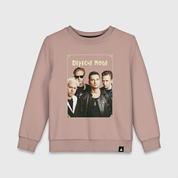 Свитшот хлопковый детский Keep Calm and Enjoy the Silence - Depeche Mode, цвет: пыльно-розовый