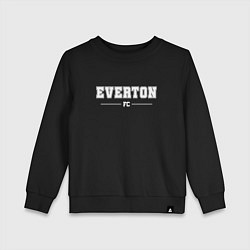 Свитшот хлопковый детский Everton Football Club Классика, цвет: черный