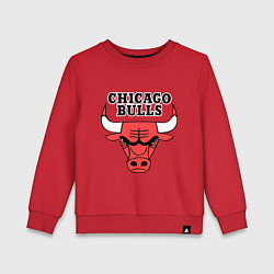 Свитшот хлопковый детский Chicago Bulls цвета красный — фото 1