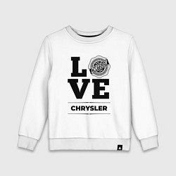 Свитшот хлопковый детский Chrysler Love Classic, цвет: белый