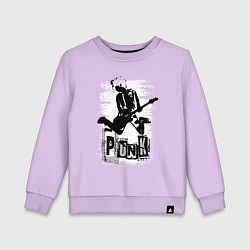 Свитшот хлопковый детский Punk jump, цвет: лаванда