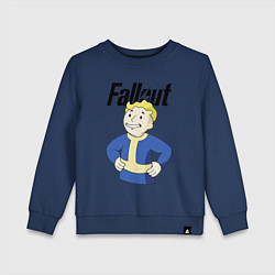 Свитшот хлопковый детский Fallout blondie boy, цвет: тёмно-синий