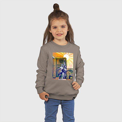 Детский свитшот СССР конституция / Утренний латте – фото 3