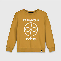 Свитшот хлопковый детский Infinite Deep Purple, цвет: горчичный