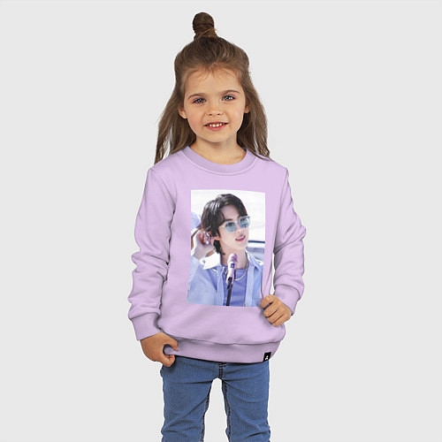 Детский свитшот Мировой красавчик Джин / Лаванда – фото 3