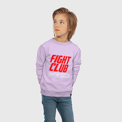 Свитшот хлопковый детский Fight club boxing, цвет: лаванда — фото 2