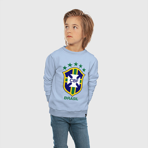 Детский свитшот Brasil CBF / Мягкое небо – фото 4