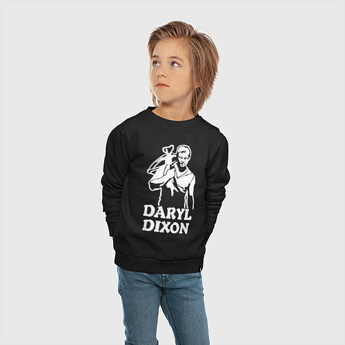 Детский свитшот Daryl Dixon / Черный – фото 4