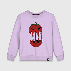 Свитшот хлопковый детский Агрессивный красный помидор, цвет: лаванда