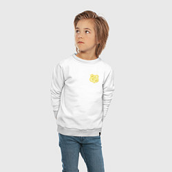 Свитшот хлопковый детский Bitcoin Police, цвет: белый — фото 2