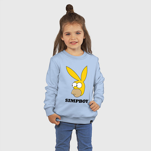 Детский свитшот Simpboy - rabbit Homer / Мягкое небо – фото 3