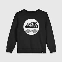 Свитшот хлопковый детский Arctic Monkeys rock, цвет: черный