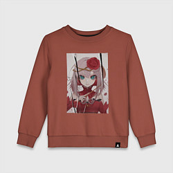 Свитшот хлопковый детский Судьба - Такт Опус Судьба, цвет: кирпичный