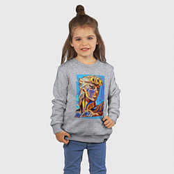 Свитшот хлопковый детский Джорно Джованна - character, цвет: меланж — фото 2
