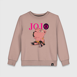 Свитшот хлопковый детский The little Killer Queen - joke, цвет: пыльно-розовый