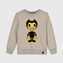 Свитшот хлопковый детский Bendy and the Ink Machine, цвет: миндальный