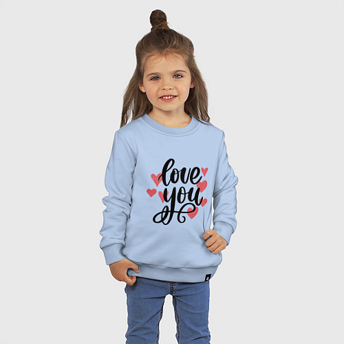 Детский свитшот Love U / Мягкое небо – фото 3