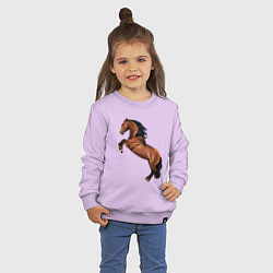 Свитшот хлопковый детский Лузитано, цвет: лаванда — фото 2