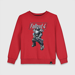 Свитшот хлопковый детский Fallout 4 - Ultracite Power Armor, цвет: красный