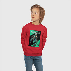 Свитшот хлопковый детский Аль Хайтам, цвет: красный — фото 2